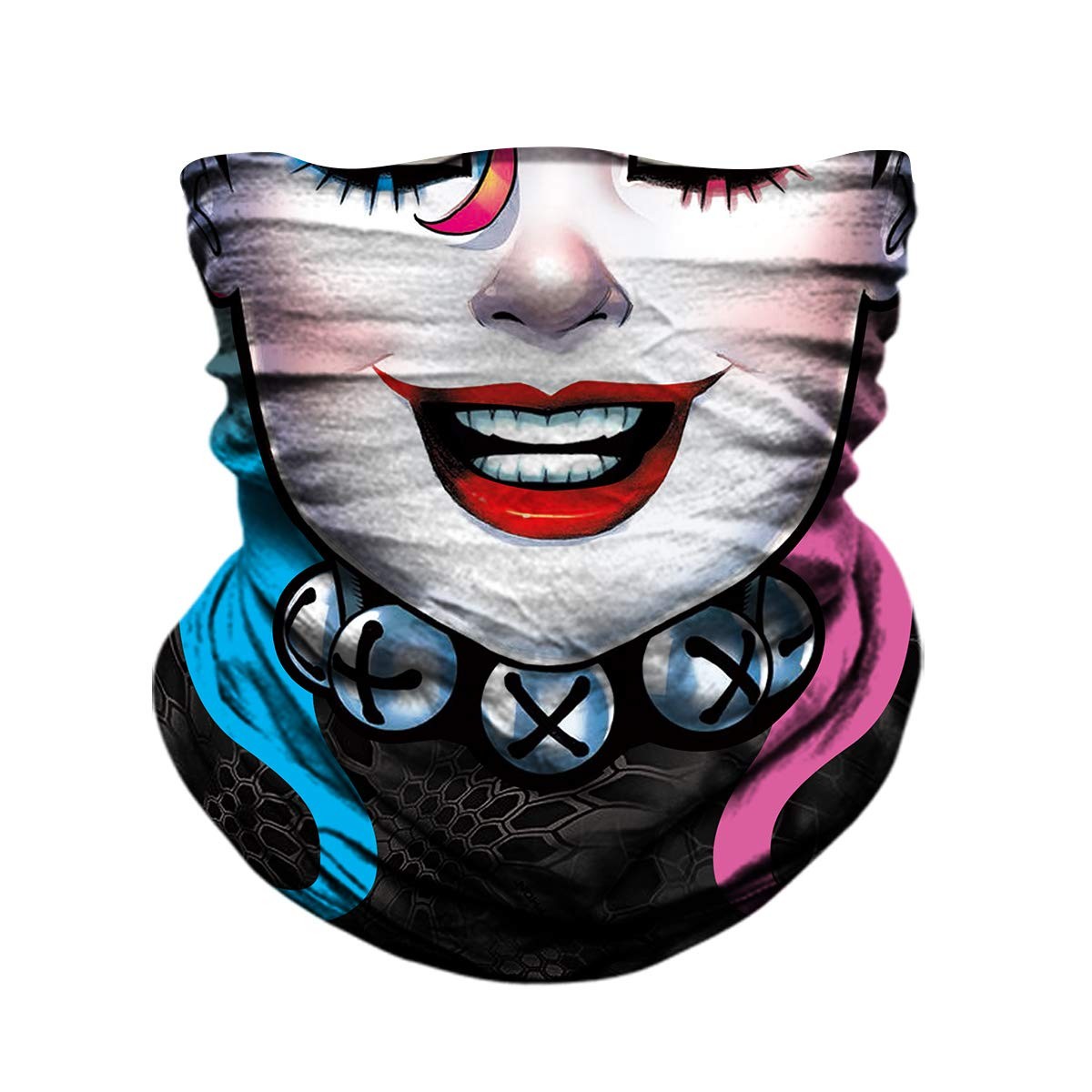 TERNNK Seamless Neck Gaiter Shield 21.65 x 11.42 x 0.39 inches, Black-07