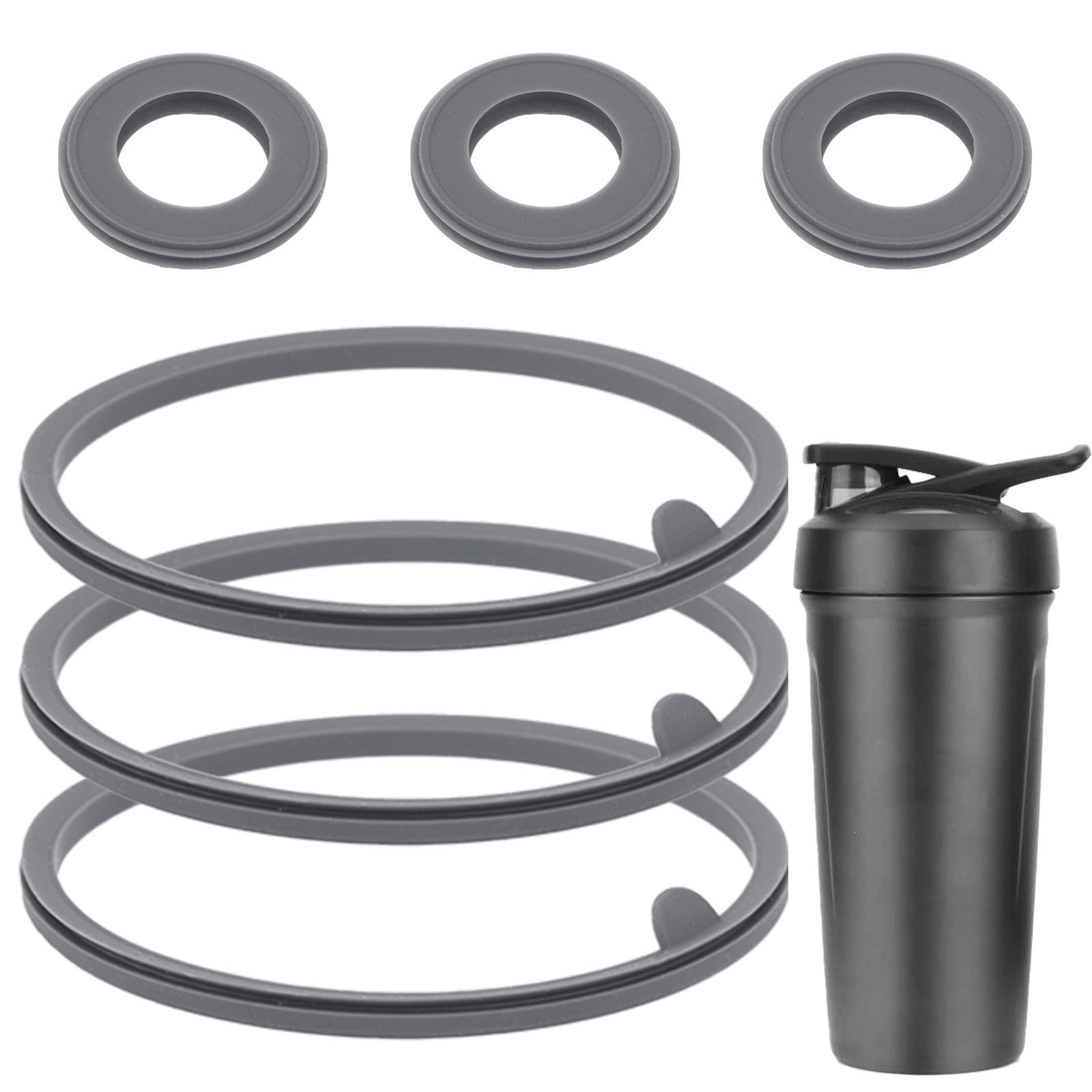 6pcs Lid Gasket Replacement for Blender Bottle Strada Flip Shaker Cup Water