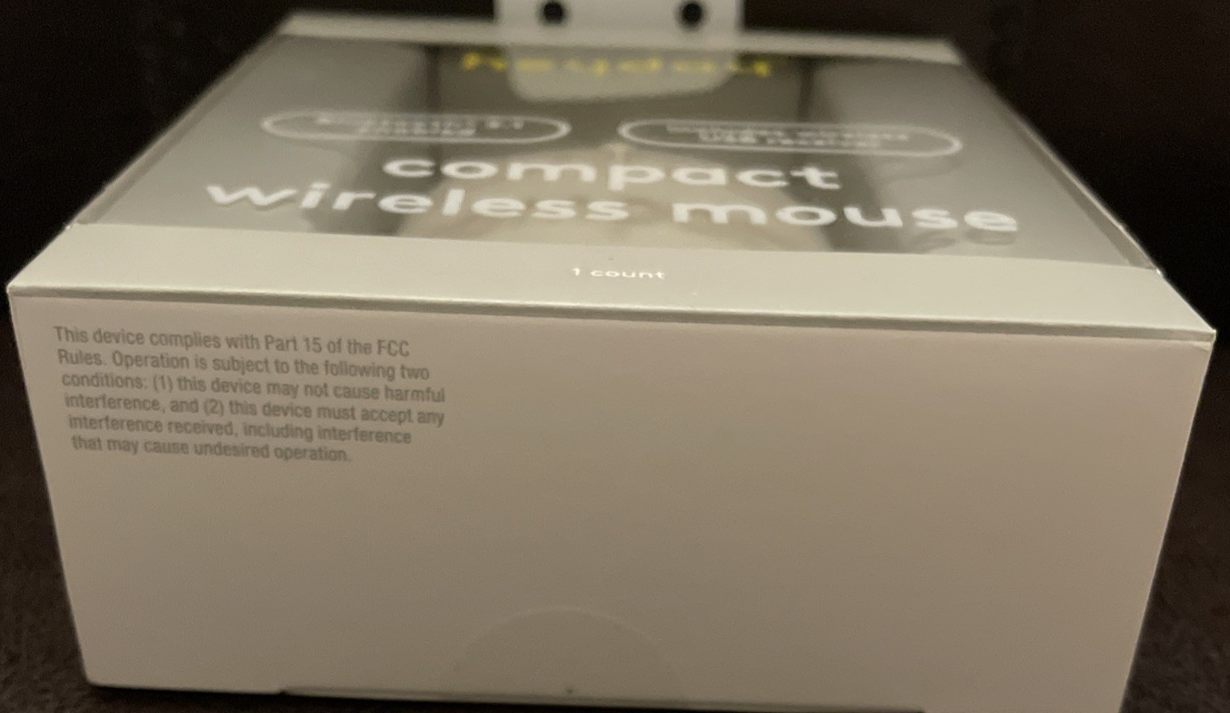 Heyday Compact Wireless Mouse - New In Box - Sealed.