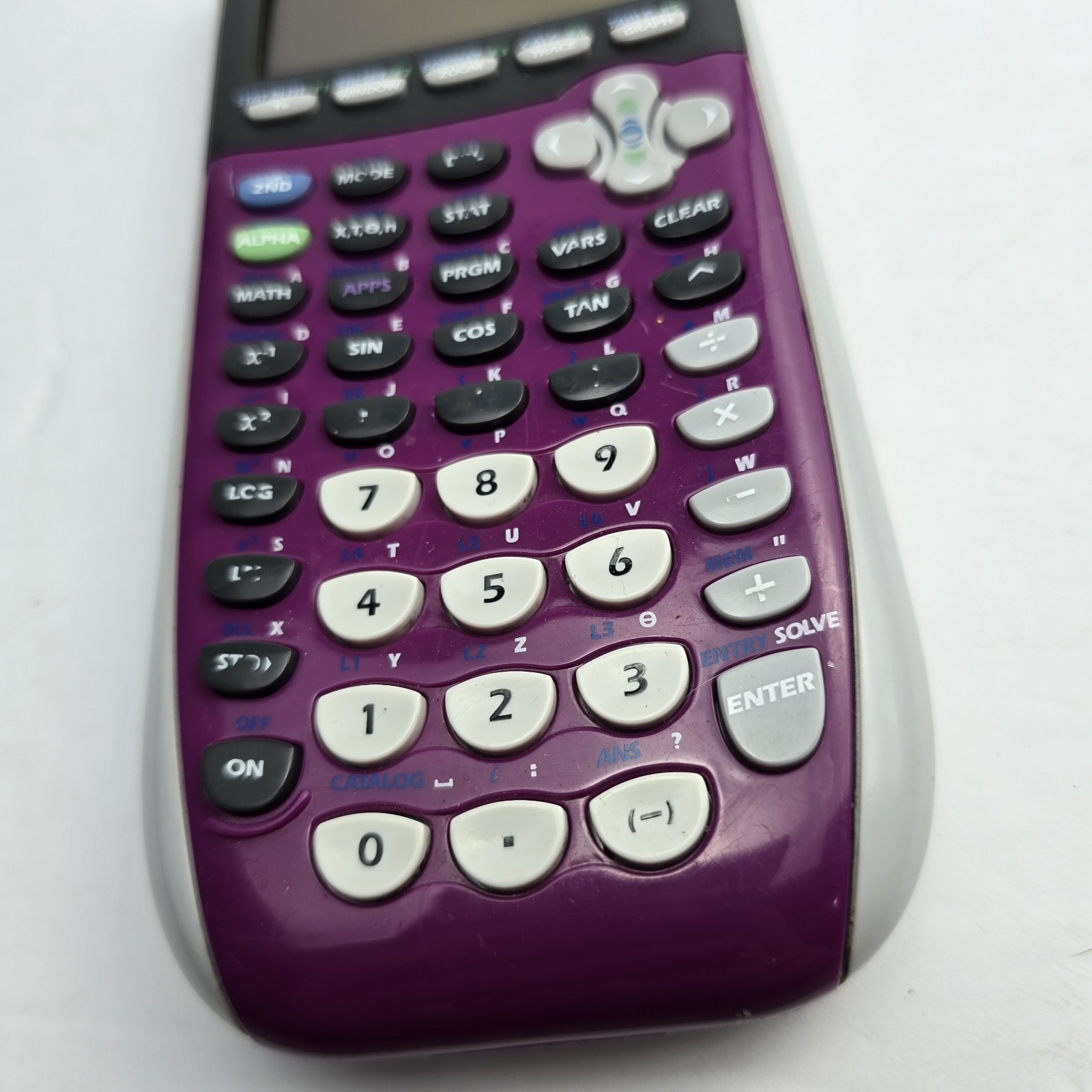 Texas Instruments TI-84 Plus Graphing Calculator Silver Edition Purple