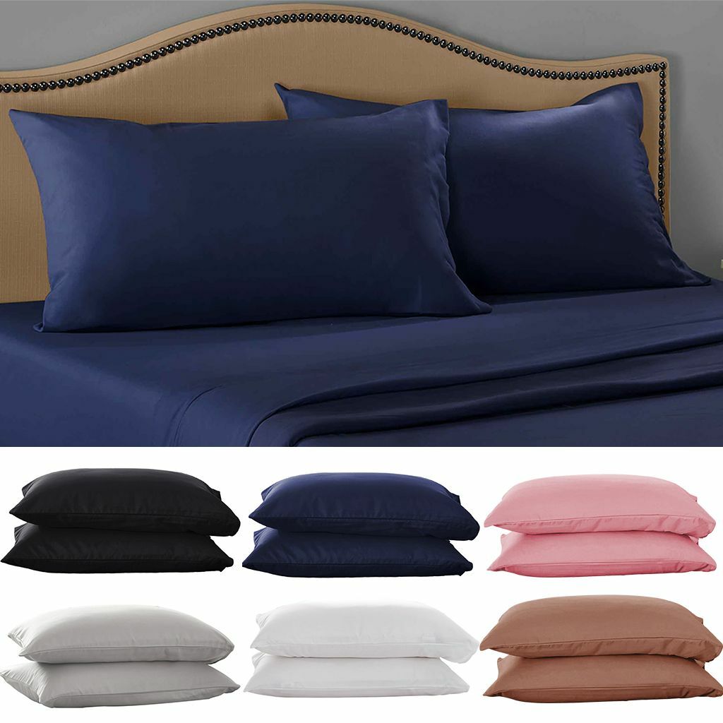 1800 Pillow Case Set Standard or King Ultra Soft Pillowcase Cover Size 20"x36"