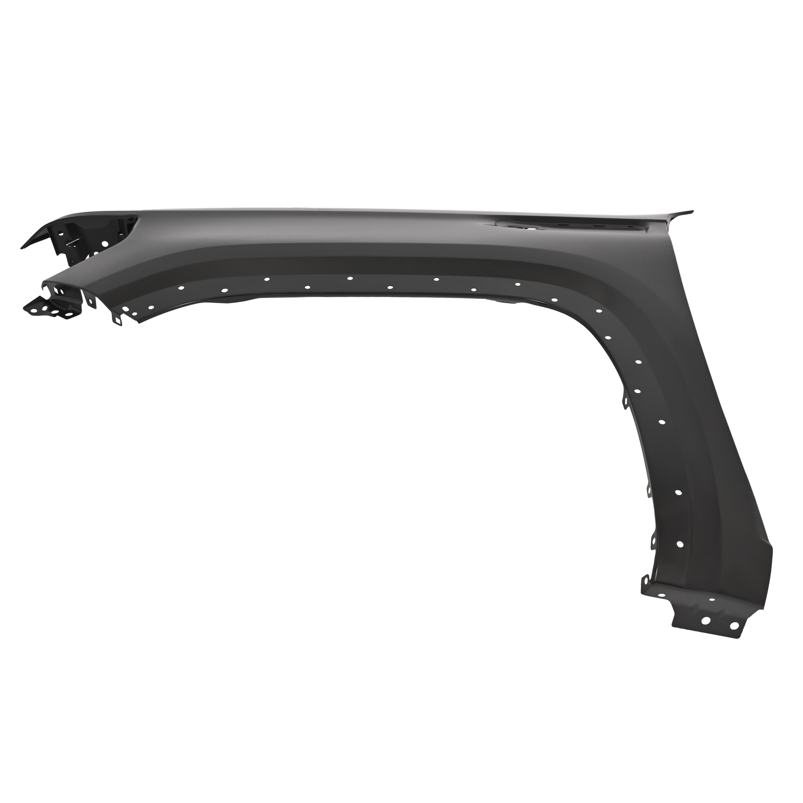For GMC Sierra 1500 2019-23 Electrophoresis Black Front Fender Left Driver Side