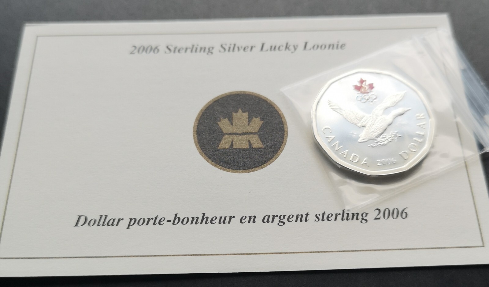 *** 2006 CANADA 1$ LUCKY LOONIE *** STERLING SILVER ***