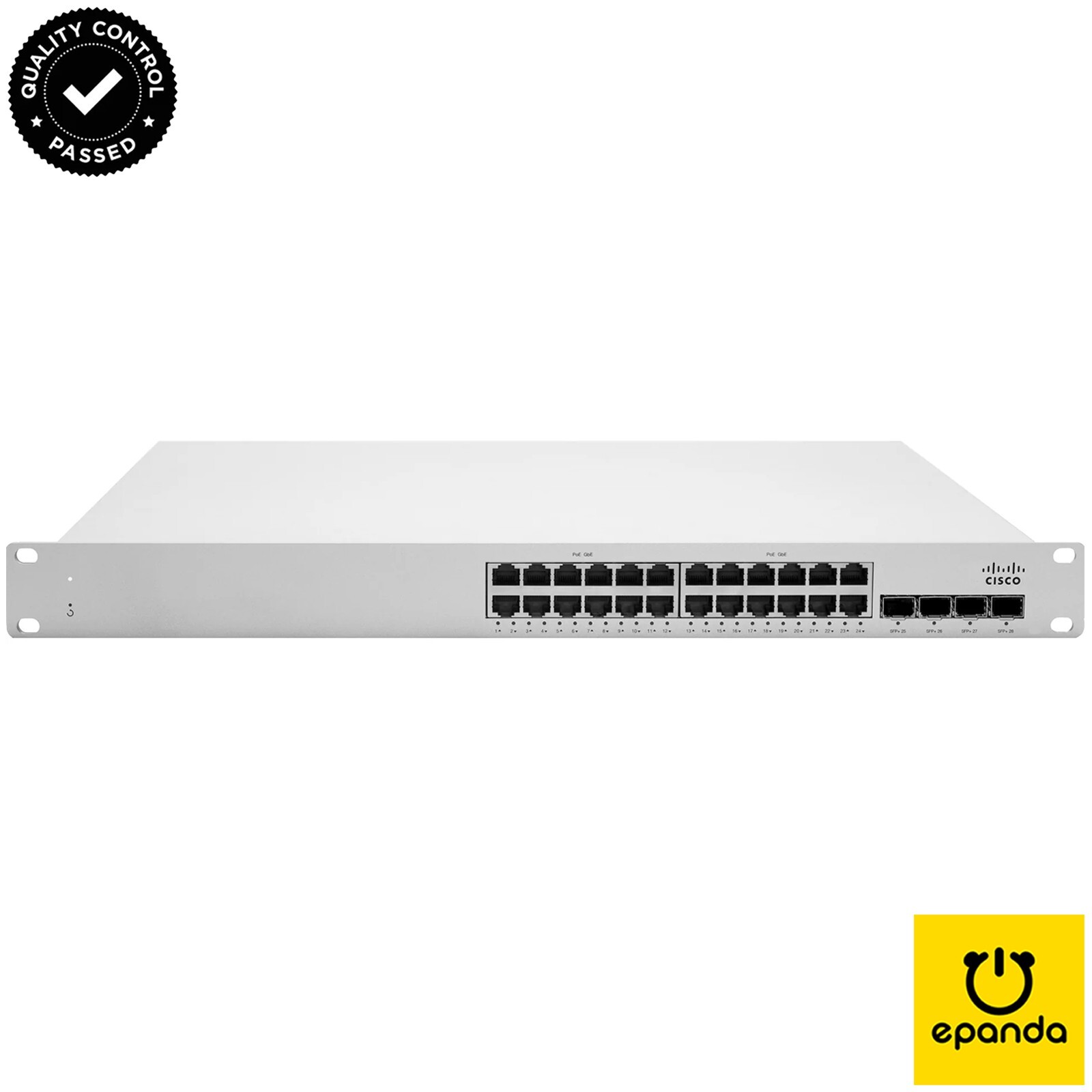 Cisco Meraki MS225-24P 370W PoE Gigabit Ethernet Switch 4xSFP+ UNCLAIMED, 1Y-Wty