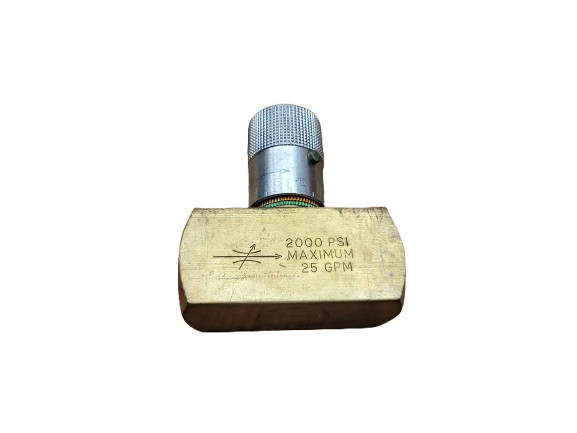 Parker N1200B Inline Needle Valve Brass ¾ NPTF 2000psi 25GPM