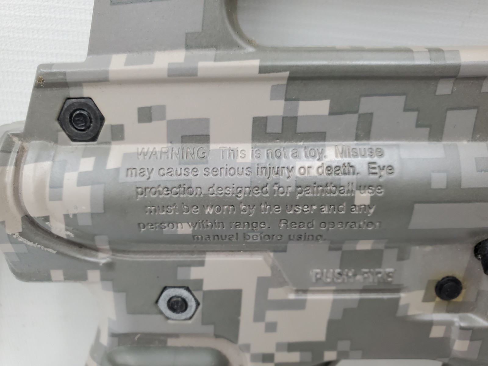 ALPHA BLACK PAINTBALL MARKER (132489-3 AR BY27)