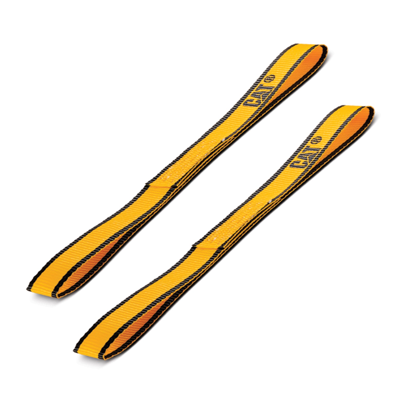 Cat 2 Piece Yellow/Black Soft Hook Set - 12 Inches x 1 Inch (1000/3000) -