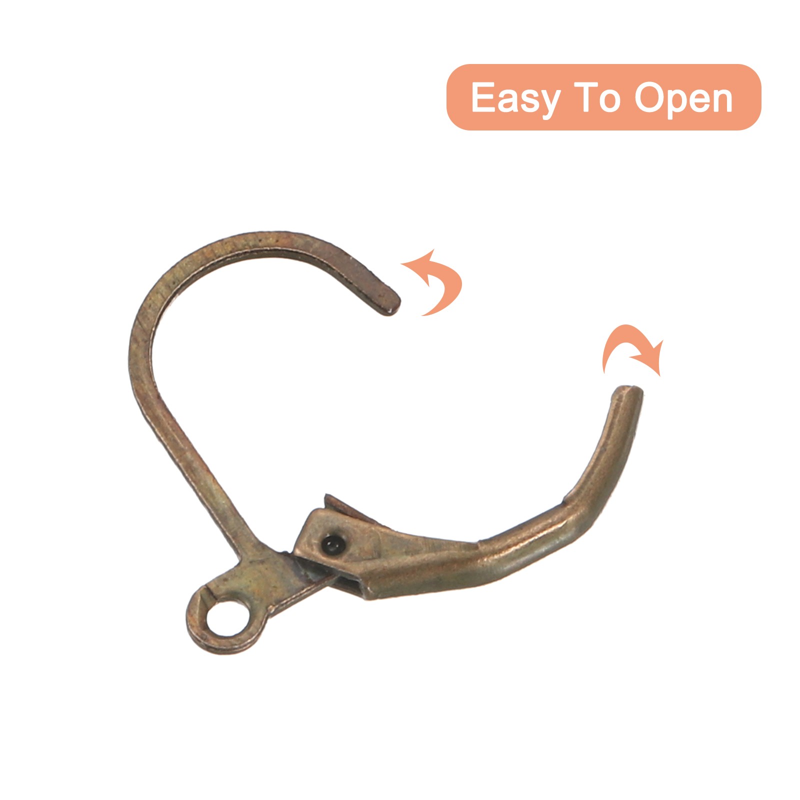 20Pcs LeverBack Earring Hooks French Ear Wire Earring Hook, Bronze