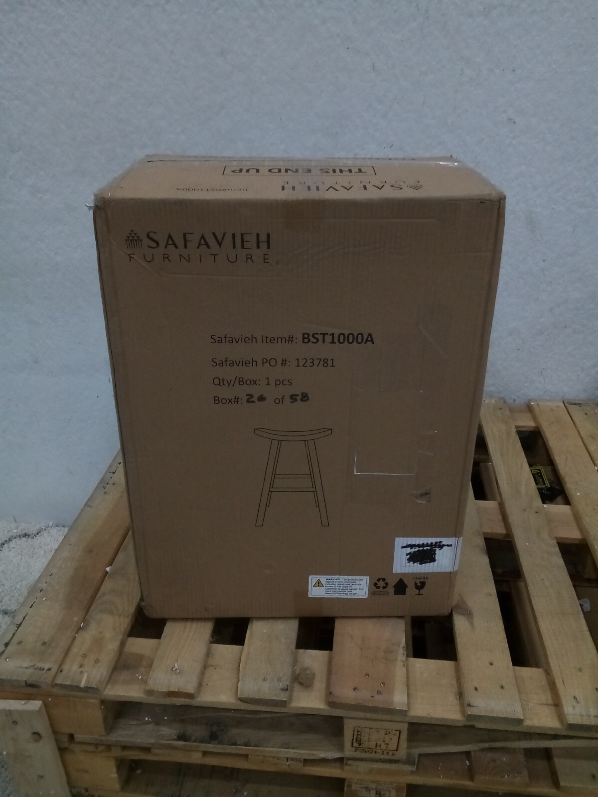 Safavieh Colton Wood Counter Stool, Reduced Price 2172721055 BST1000A