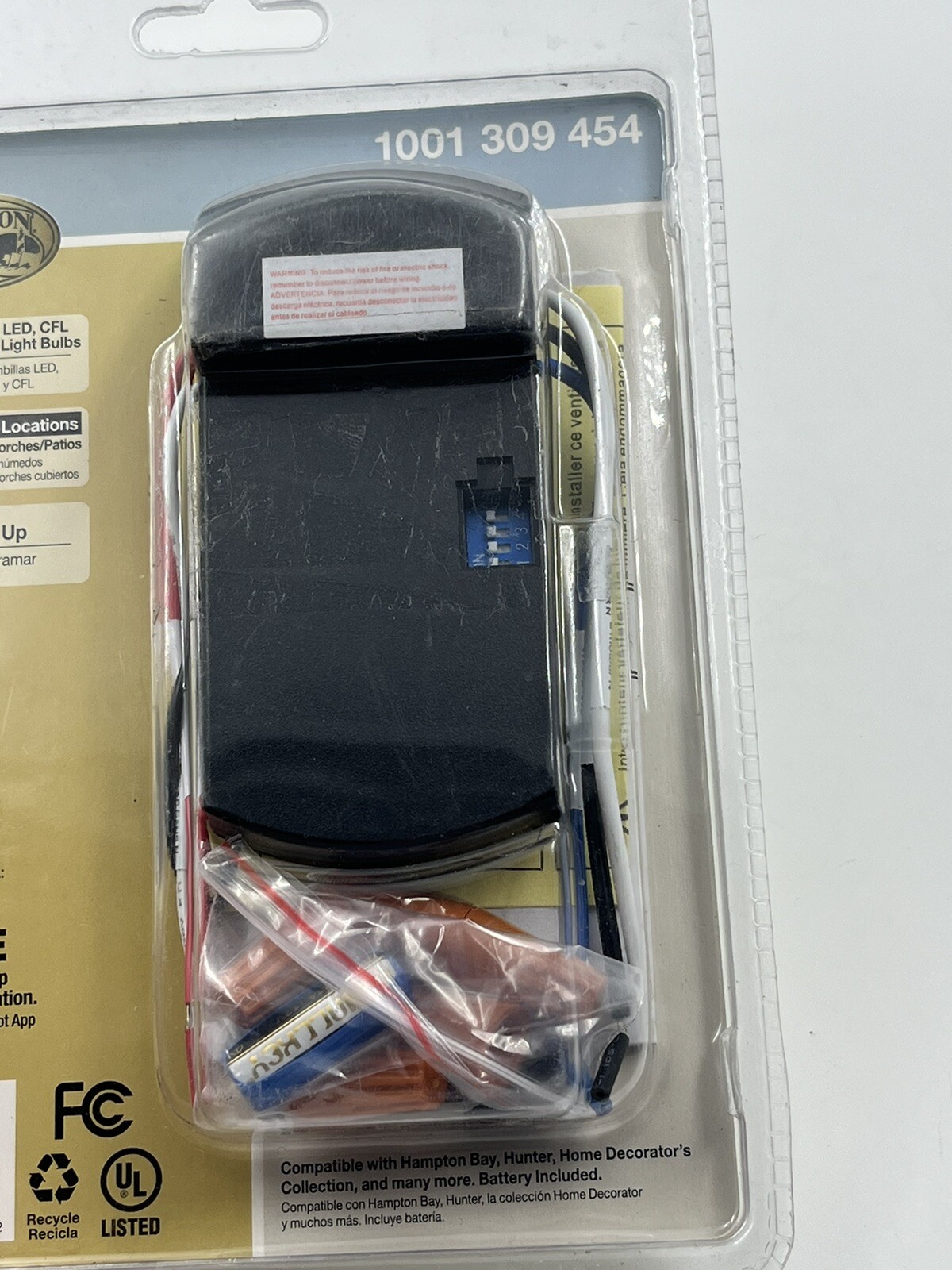 New Hampton Bay Universal Basic On / Off Ceiling Fan Remote Control 1001309454