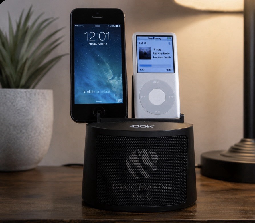 iDok Dual Charging Dock Speaker Station w/ Power Adapter Tested Working