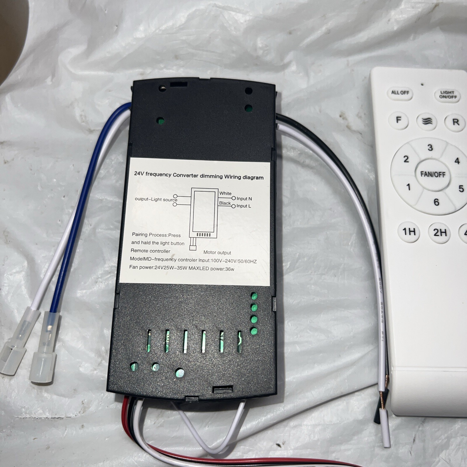 Ceiling Fan Remote Control Kit Replacement 6-Speed Timer for DC Fan Light Remote
