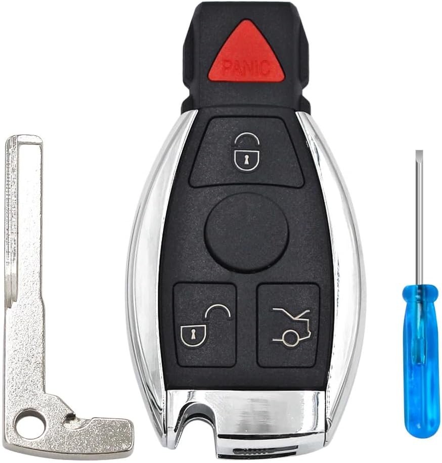 Car Remote Key Shell Case for Mercedes Benz A B C E Class W203 W204 Black
