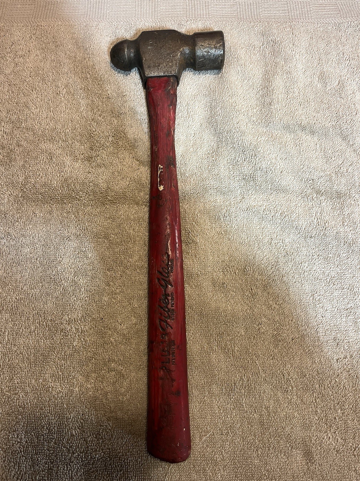 Plumb 16oz Fiberglass Handle Ball Peen Hammer. Used, Lots Of Life Left.