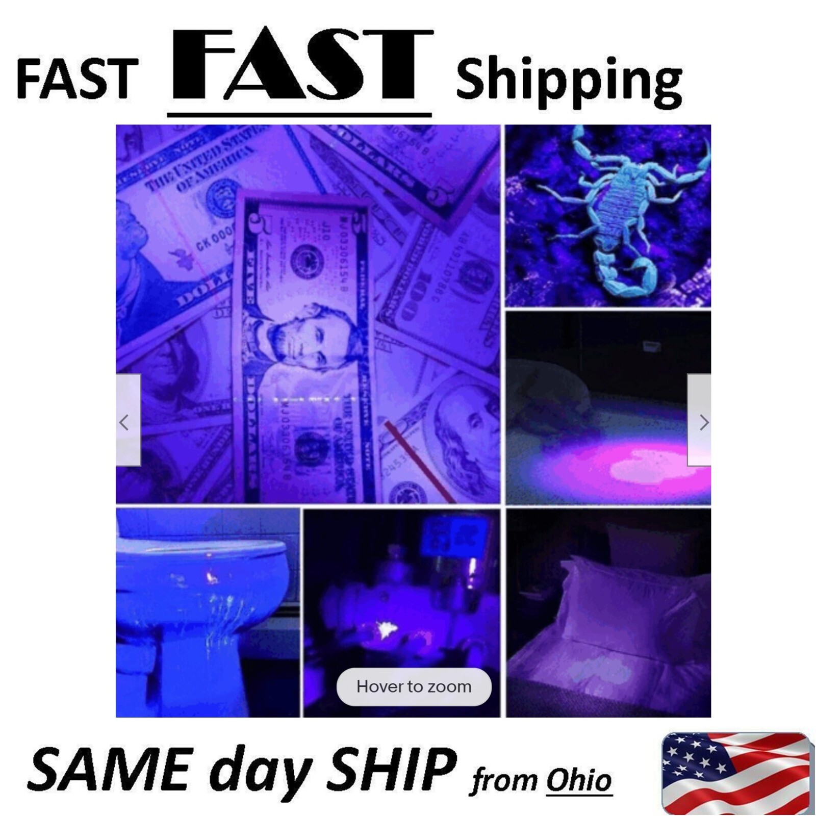 sperm detector light - - inspection tool - - semen detection tools - - FAST Ship