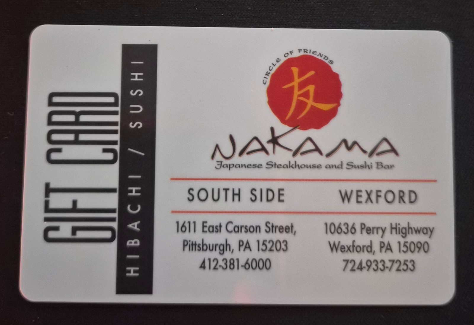 Nakama Japanese Steakhouse & Sushi Bar $50 Gift Card 50% OFF