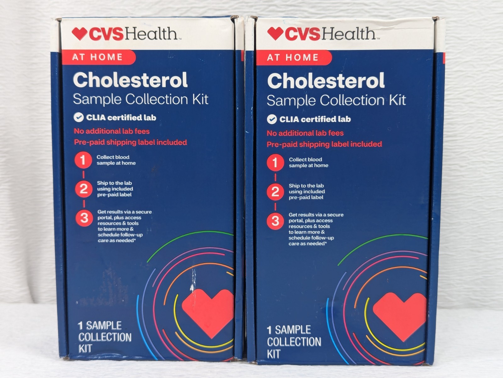 CVS - Health Heart Health & Diabetes - At Home No Lab Fees - Exp 05/27 - 2 Pack