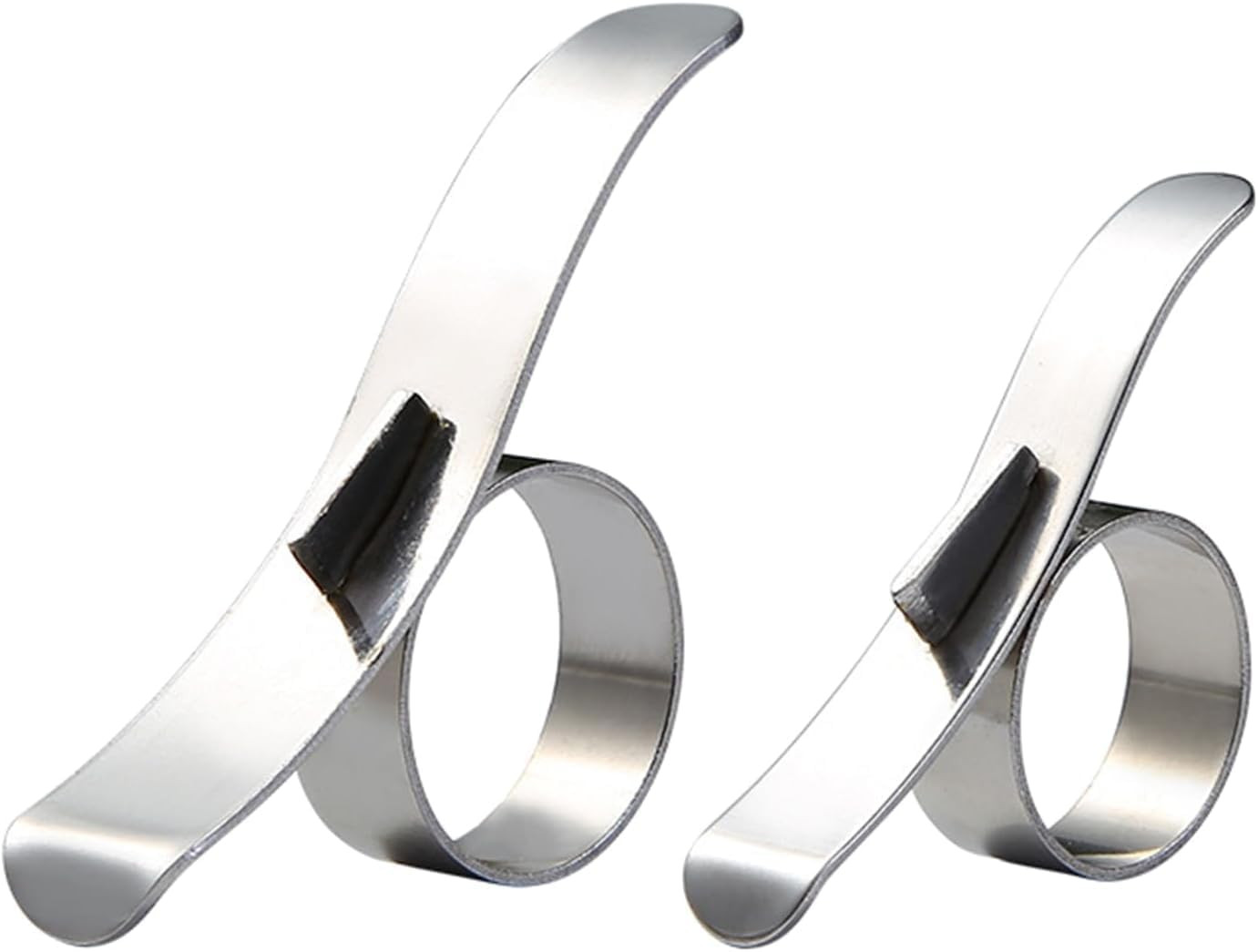 2Pcs Silver Stainless Steel Orange Peeler Lemon Fruit Peeler Skin Remover Ora...