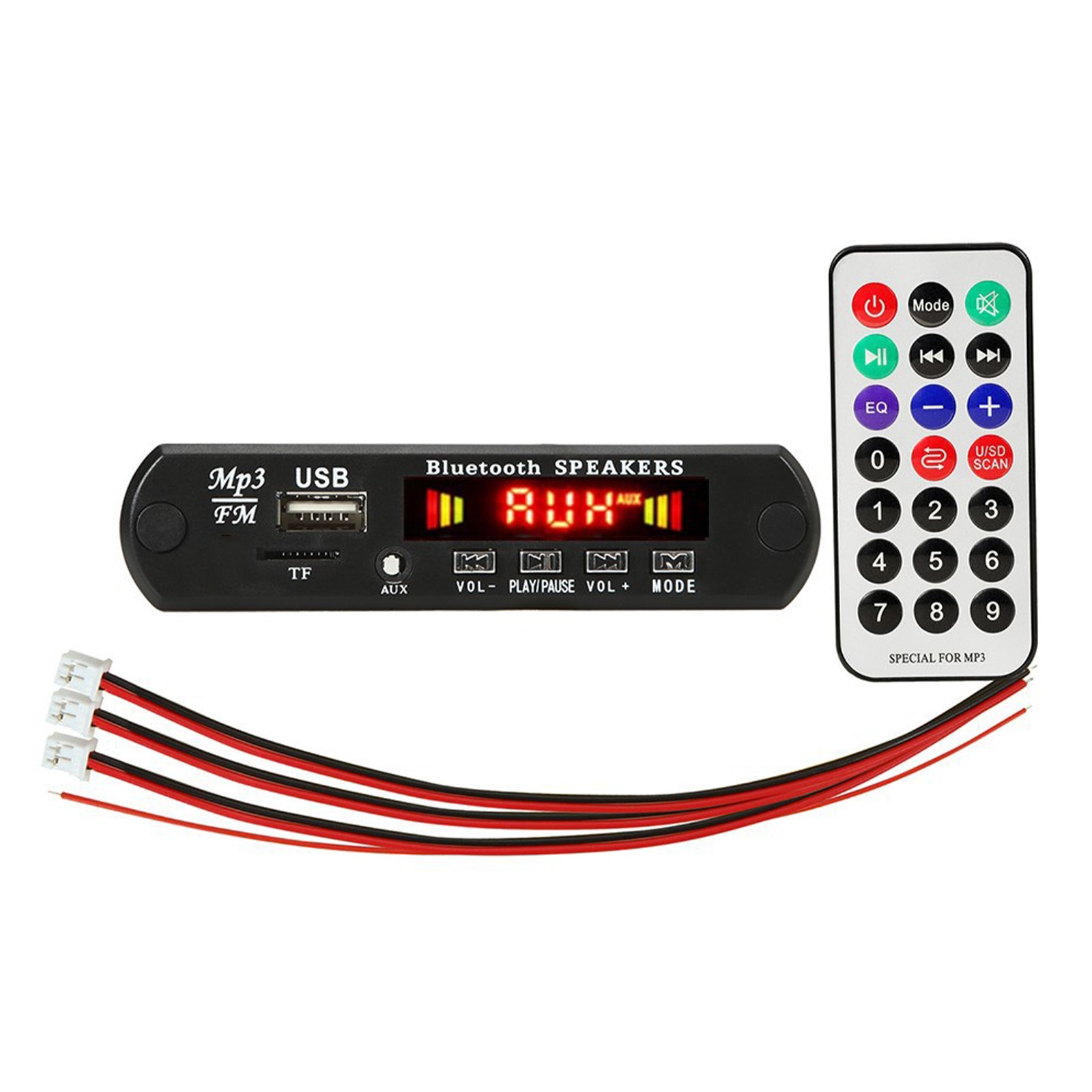 2*25W Amplifier MP3 Player Module Bluetooth-compatible 5.0 Decoder Board 12V
