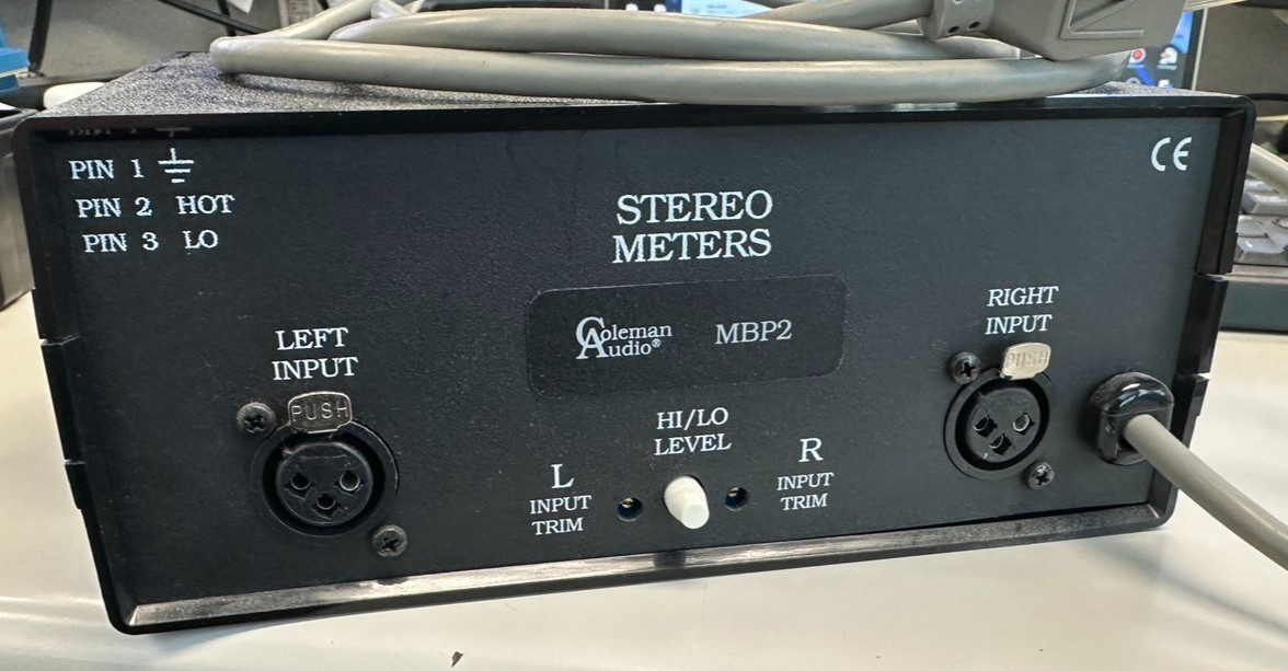 Coleman Audio MBP2 Analog VU Meter