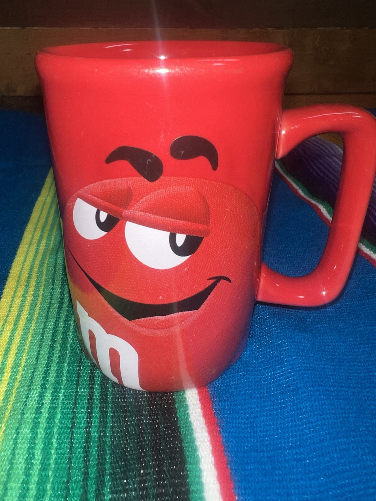 M&M'S Mars 2011 Coffee Mug Red M&M On A Red Mug