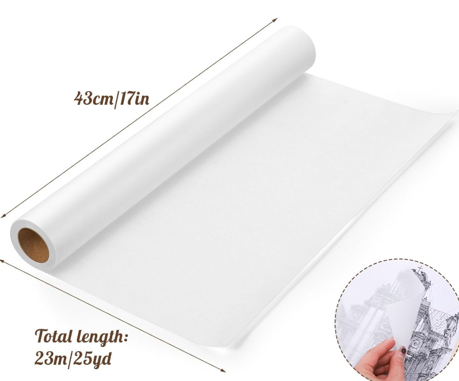 Tracing Paper Translucent Paper Transparent Trace Paper Pattern 17in x 25yd Roll