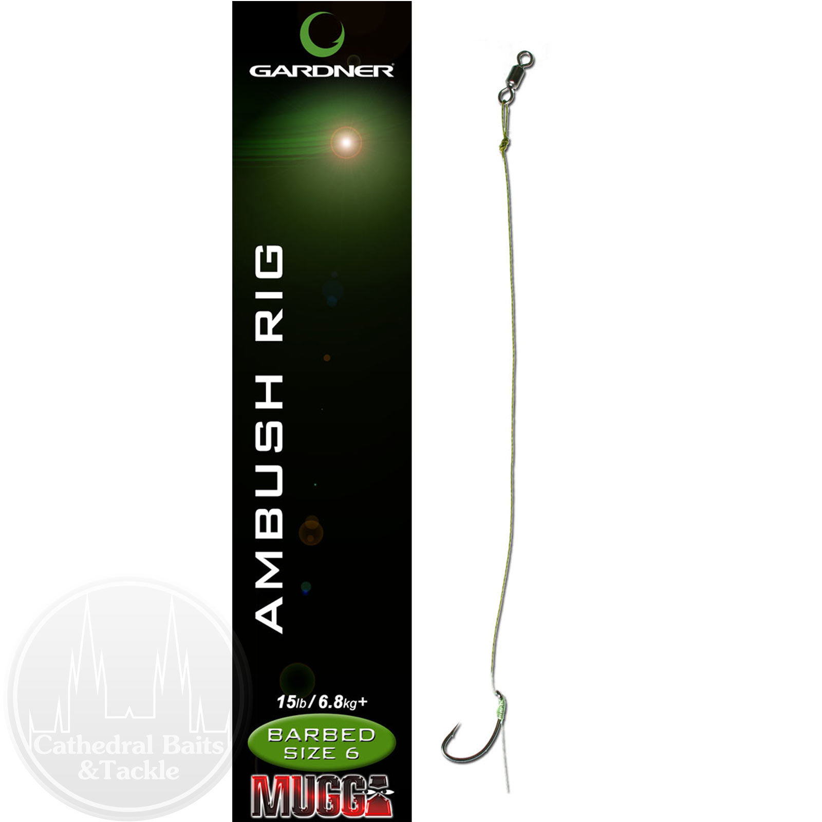 Gardner Tackle Ambush Rig With Mugga Hooks Barbed/barbless Carp Coarse Fishing