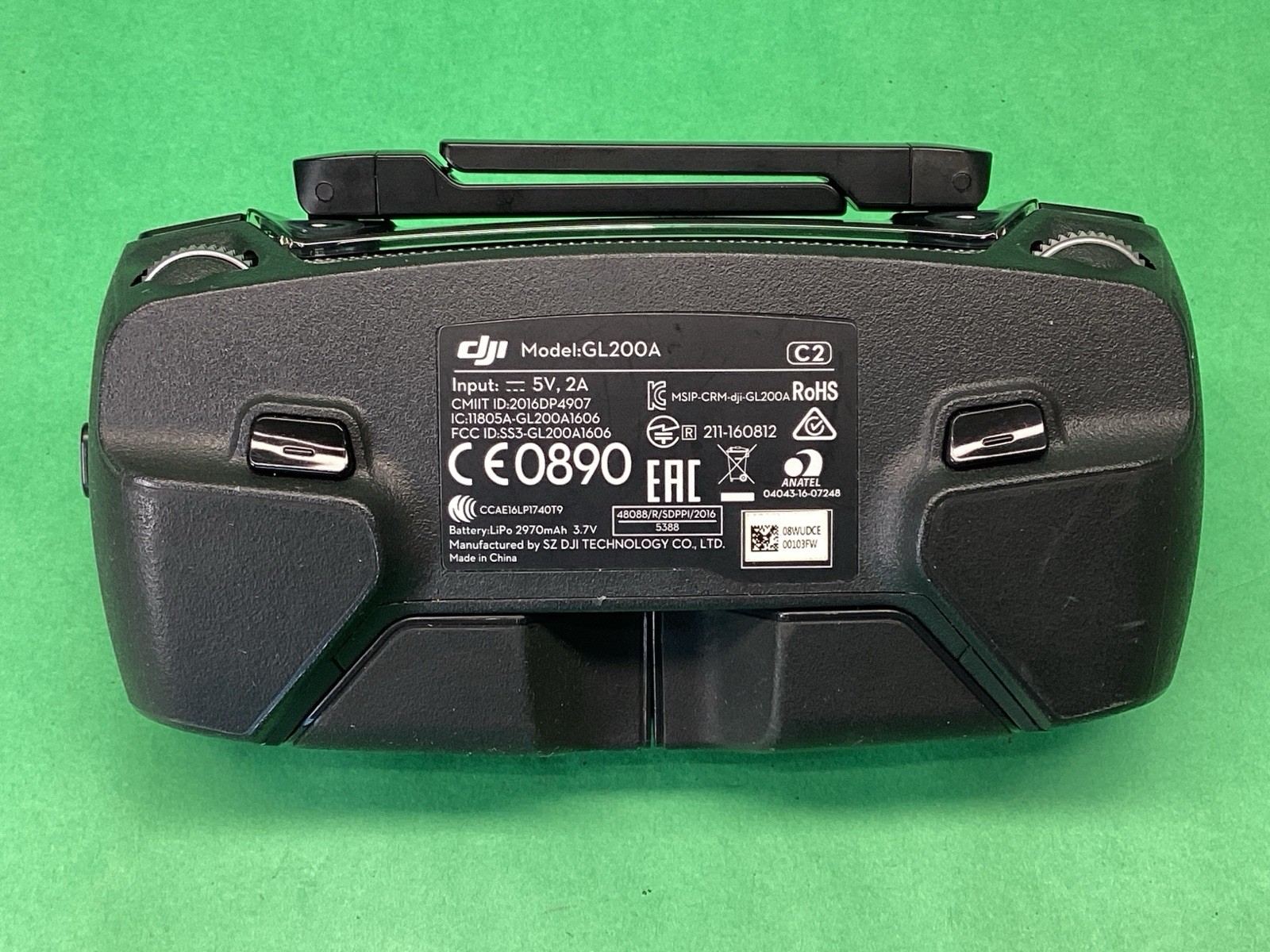 DJI Mavic Pro GL200A Drone Radio Remote Control - POWERS ON - UNTESTED