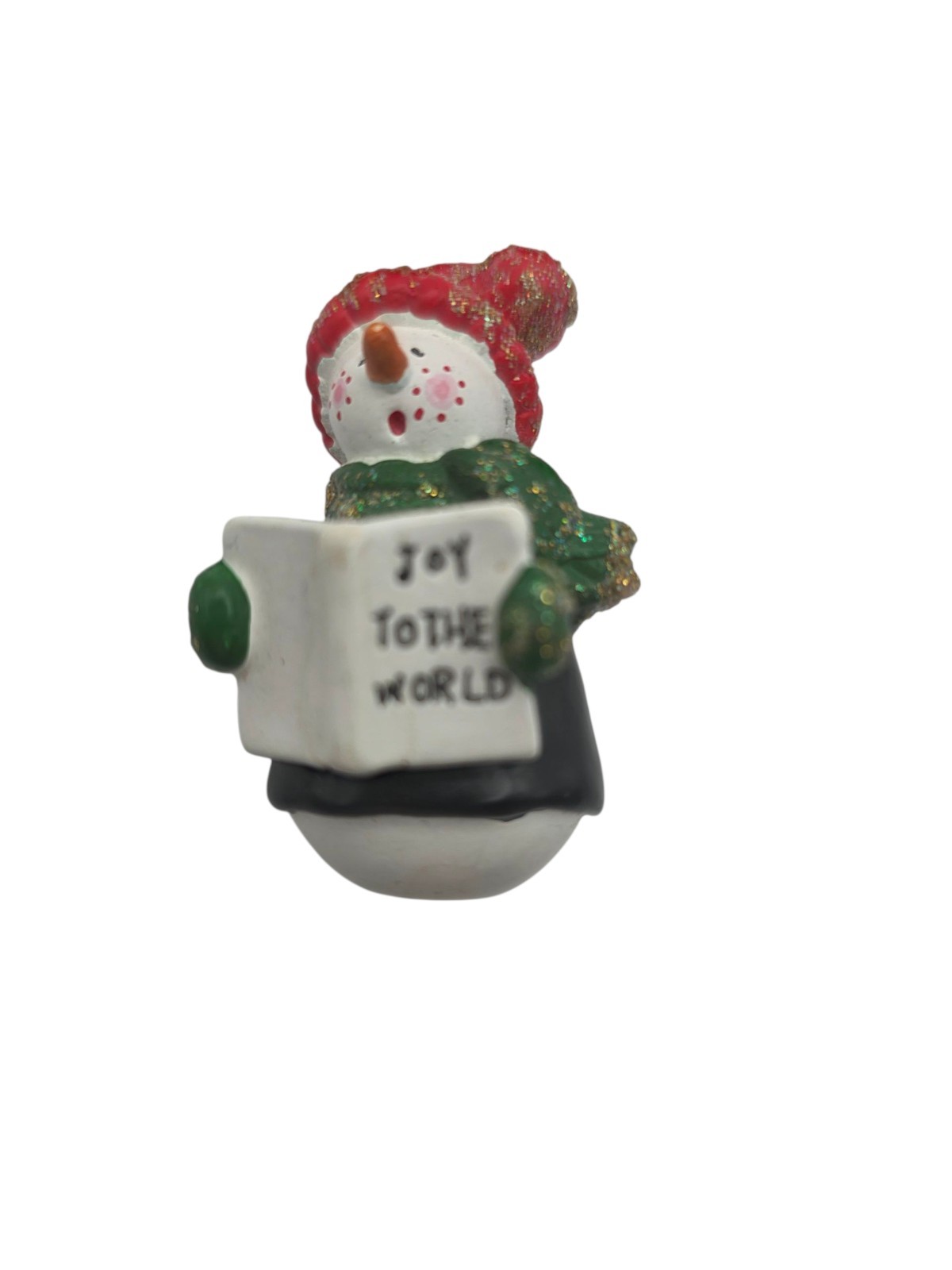 Christmas Snowman Pin Joy to the World Winter Singer Choir