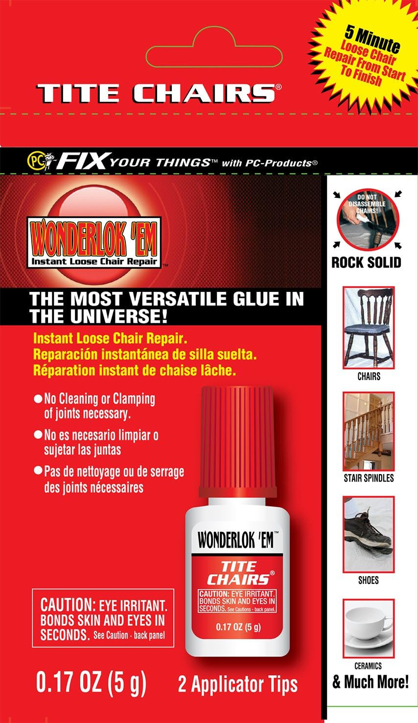 Wonderlokking Tite Chairs, Adhesive for Chair Joint and Furniture Repair by Pc-P