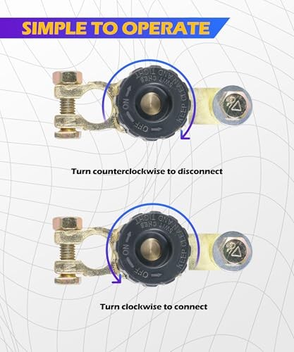Battery Disconnect Switch,Car Accessories Battery Cut Off Switch Black