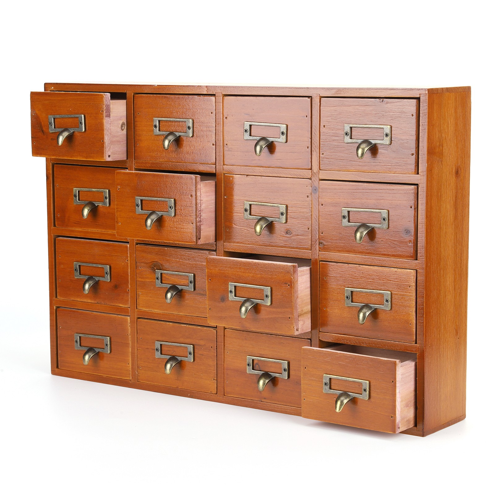 Rustic Wood Desk Drawers Multifunction for Home Office Bedroom Decoration