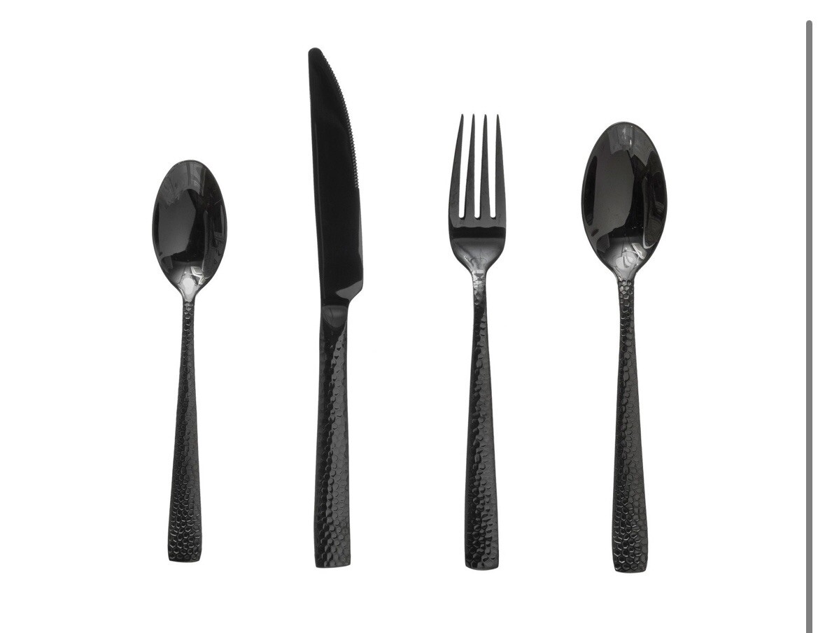 Bloomingville AH1734 Hammered Stainless Steel Cutlery Set NEW! FREE SHIPPING!