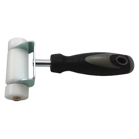 Westward 13A749 Carpet Seam Roller, 3-1/2 In, Stl, Smooth
