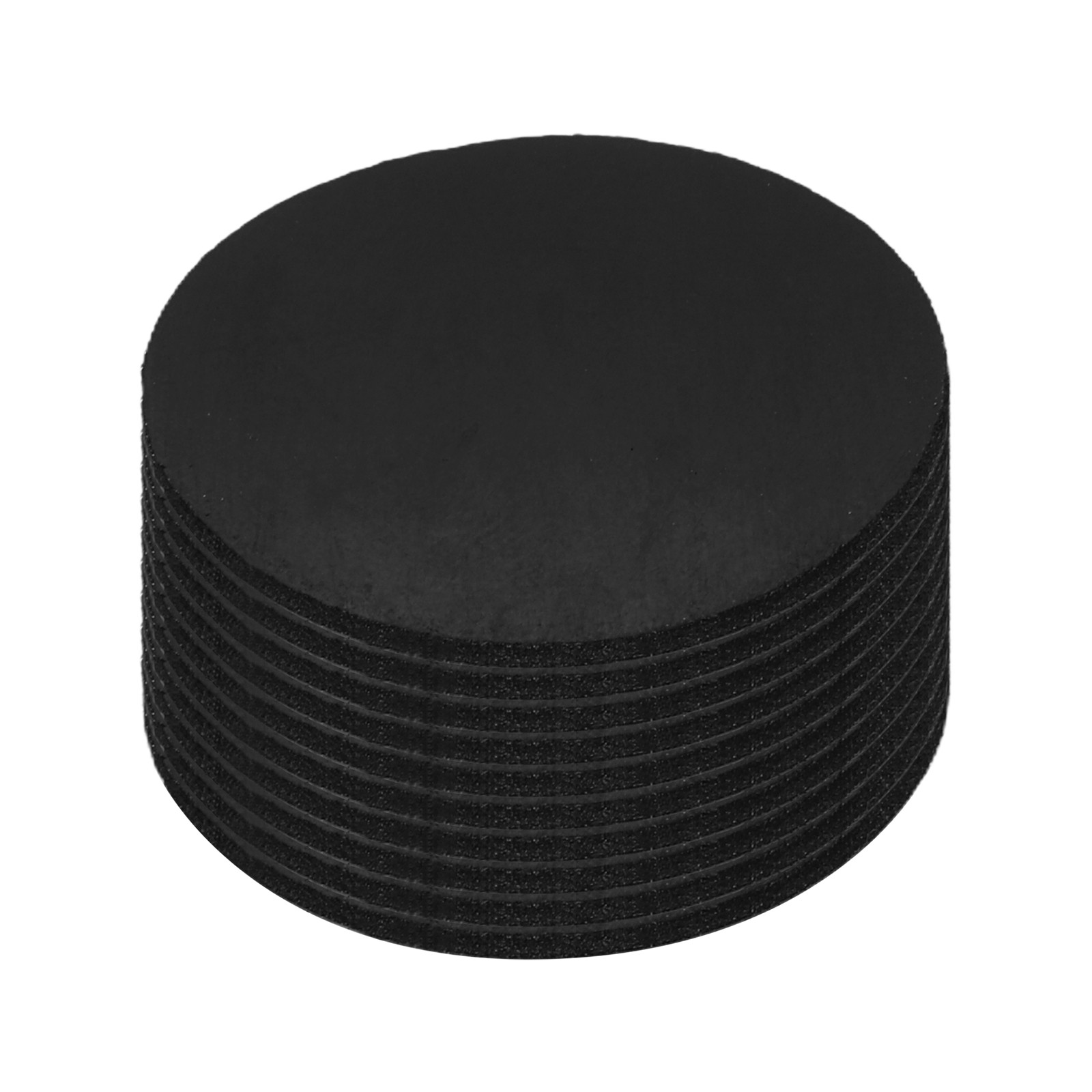 10Pcs Non Slip Furniture Pads, 25x1.3mm Round Rubber Furniture Grippers, Black