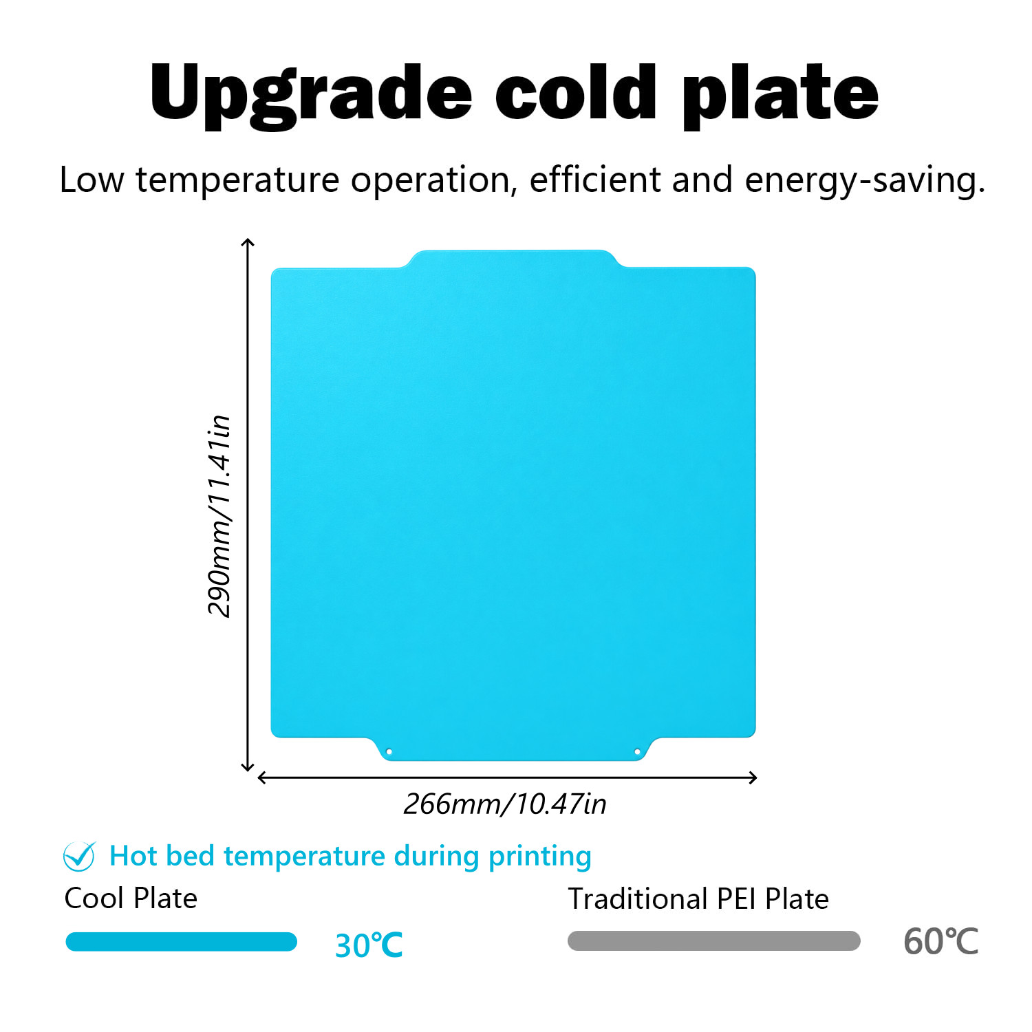 Cold Build Plate, Double Sided PEI Spring Steel Board for Flashforge Creator 5 P