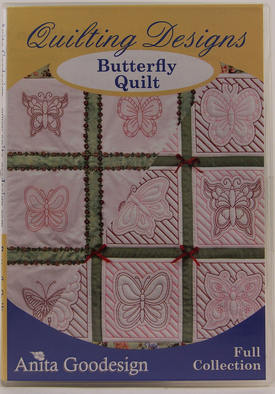 Anita Goodesign Embroidery Designs Cd Butterfly Quilt By the yard