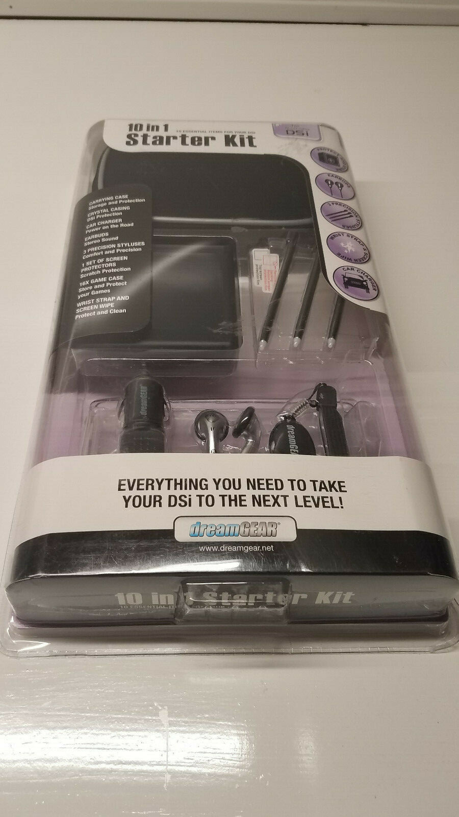 DREAMGEAR Nintendo DSI Accessories 10 in 1 Starter Kit Black NIP VIDEO GAMES