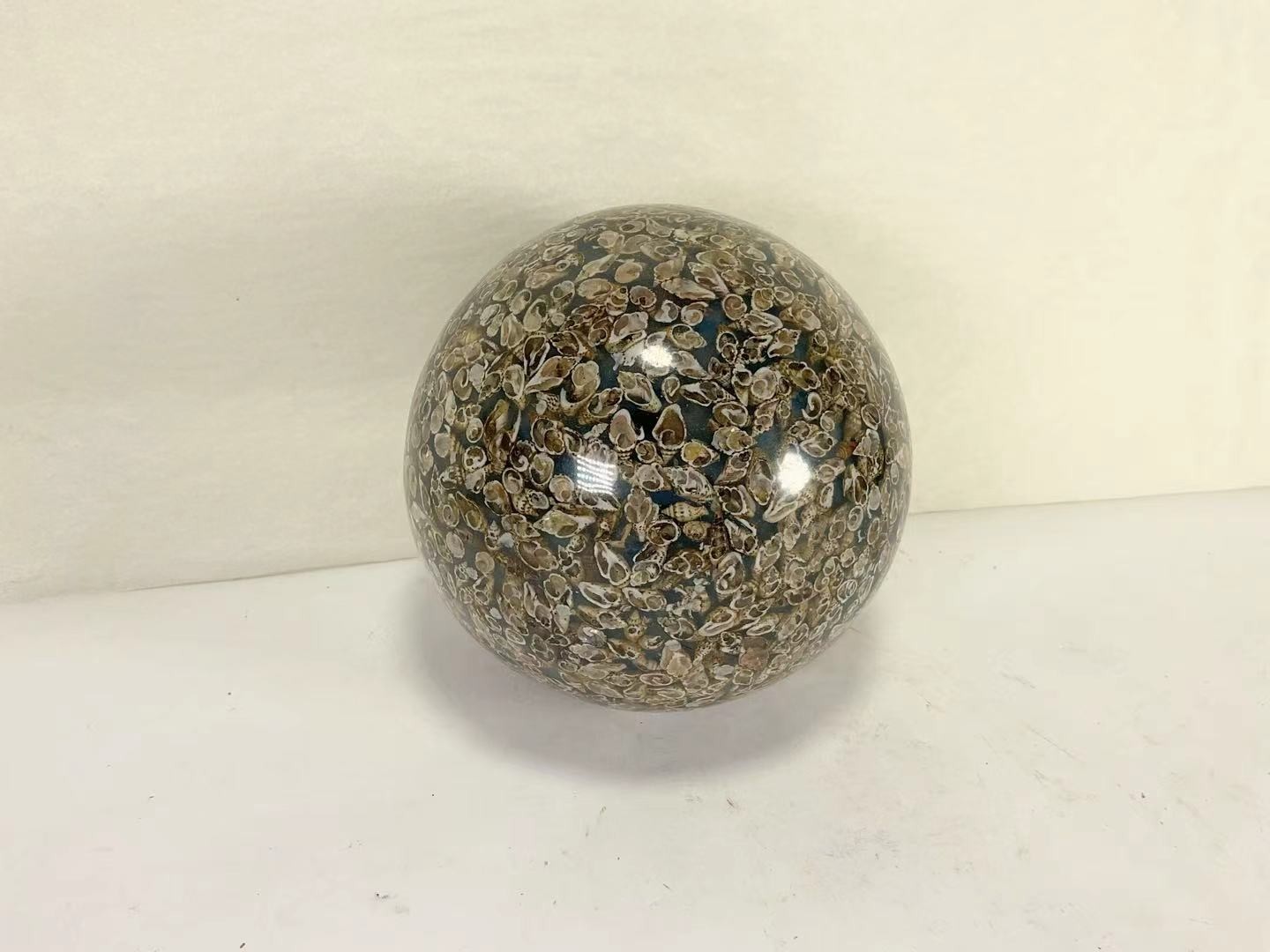 AAA88 Globe Sphere Small Seashell Beach Home Art Decoration Object