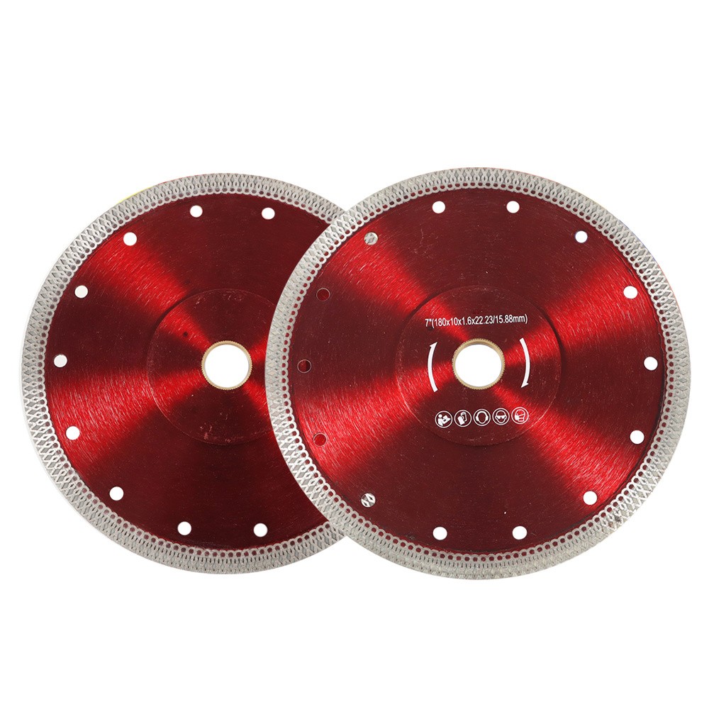 2× 7 Inch Red Super Thin Diamond Porcelain Cutting Blade Tile Blade For Cutting