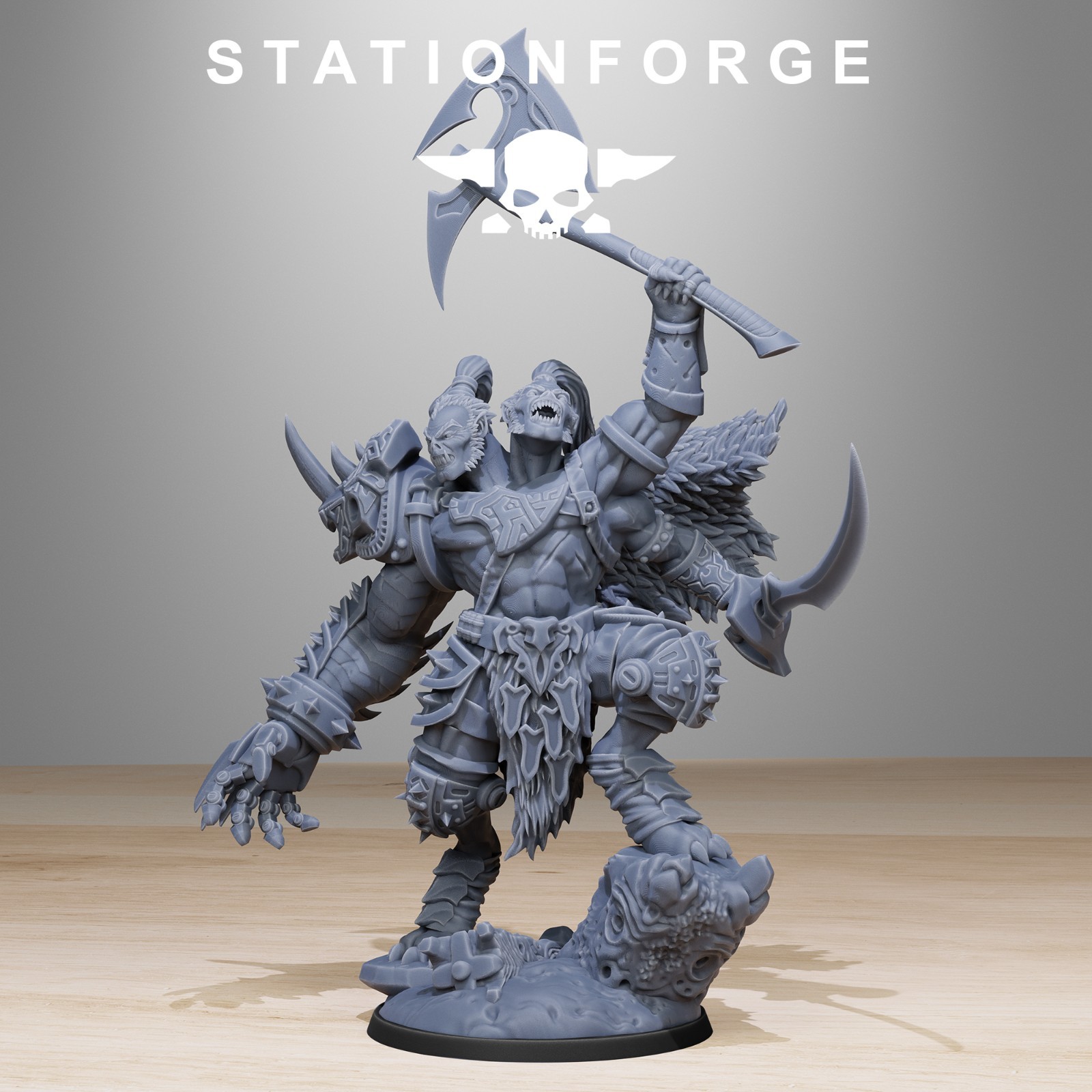Corrupted Guard Gladiator Grimdark 3D Printed Miniatures Station Forge 16k