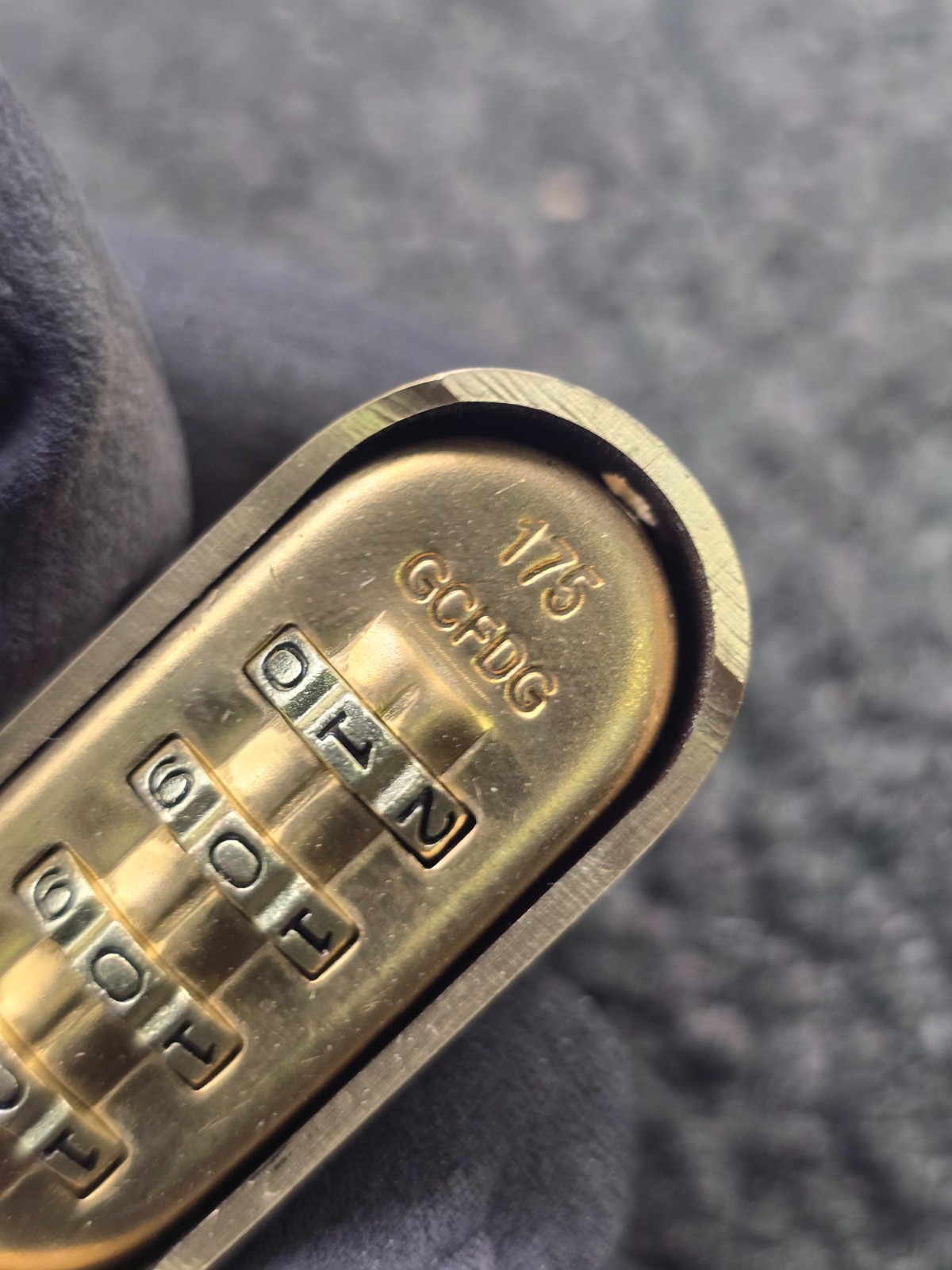 Master Lock 175 4-Digit Resettable Brass Combination Padlock w/ 1-inch Shackle