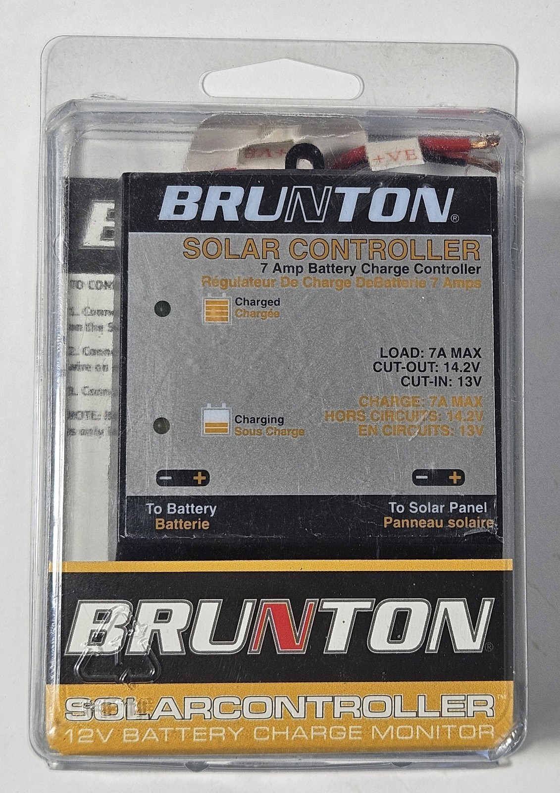 Brunton Solar Controller 12V Battery Charge Monitor For Solaris SolarRoll Flat