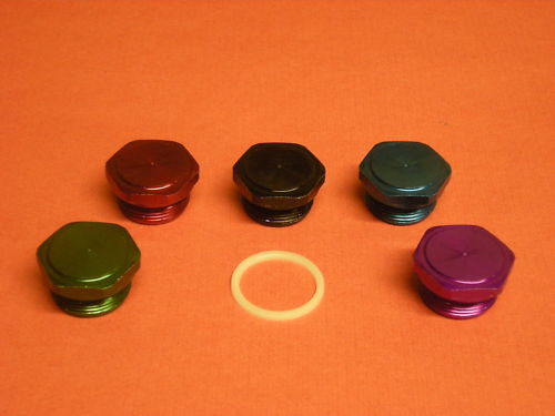 HOLLEY ALUMINUM FUEL INLET PLUG YOUR CHOICE OF COLORS !