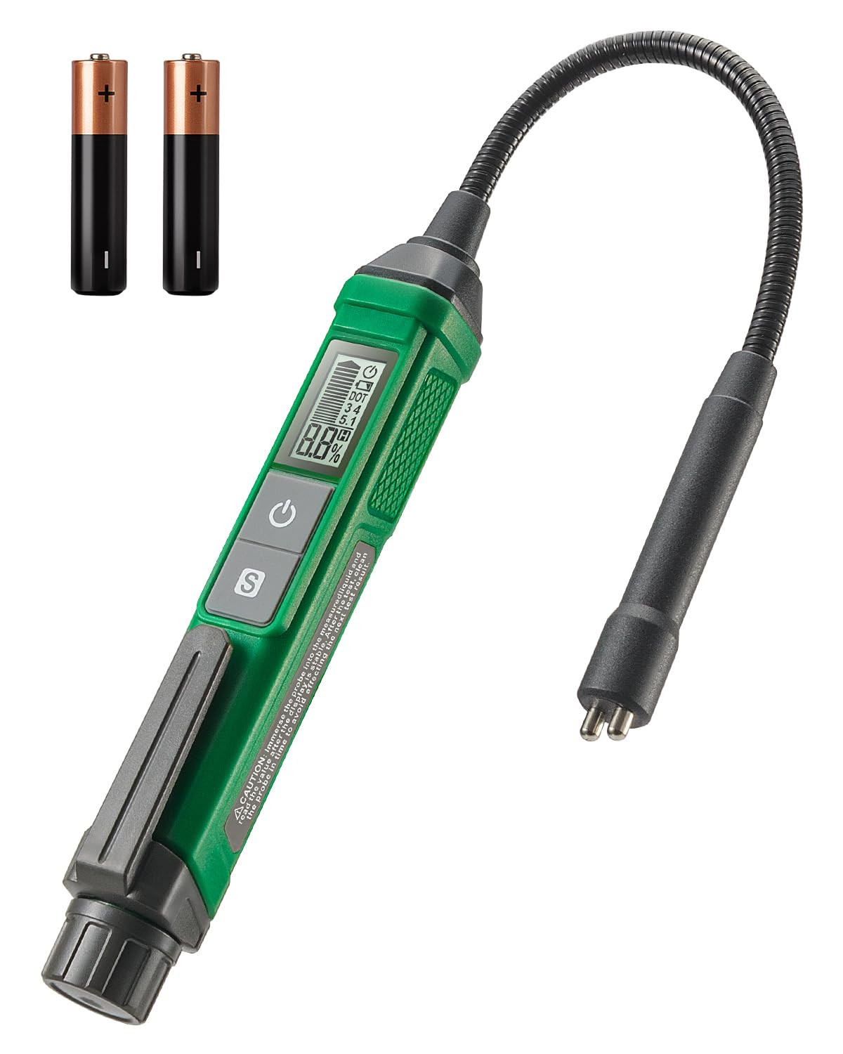 TESMEN TBF-200 Brake Fluid Tester with 8.5-Inch Corrosion Resistance Gooseneck P