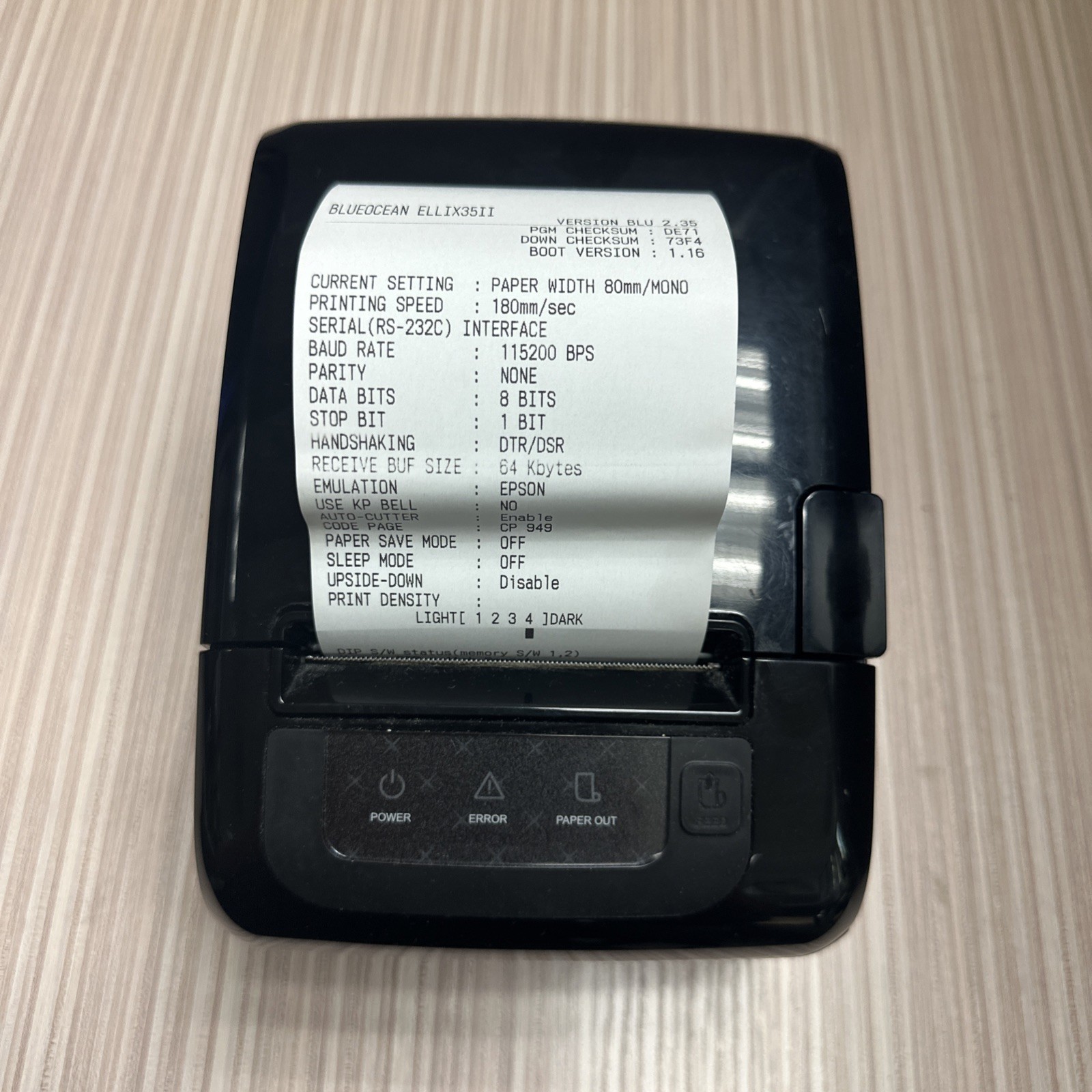 POS Thermal Receipt Printer SAM4S Ellix35 USB/Serial (#055)
