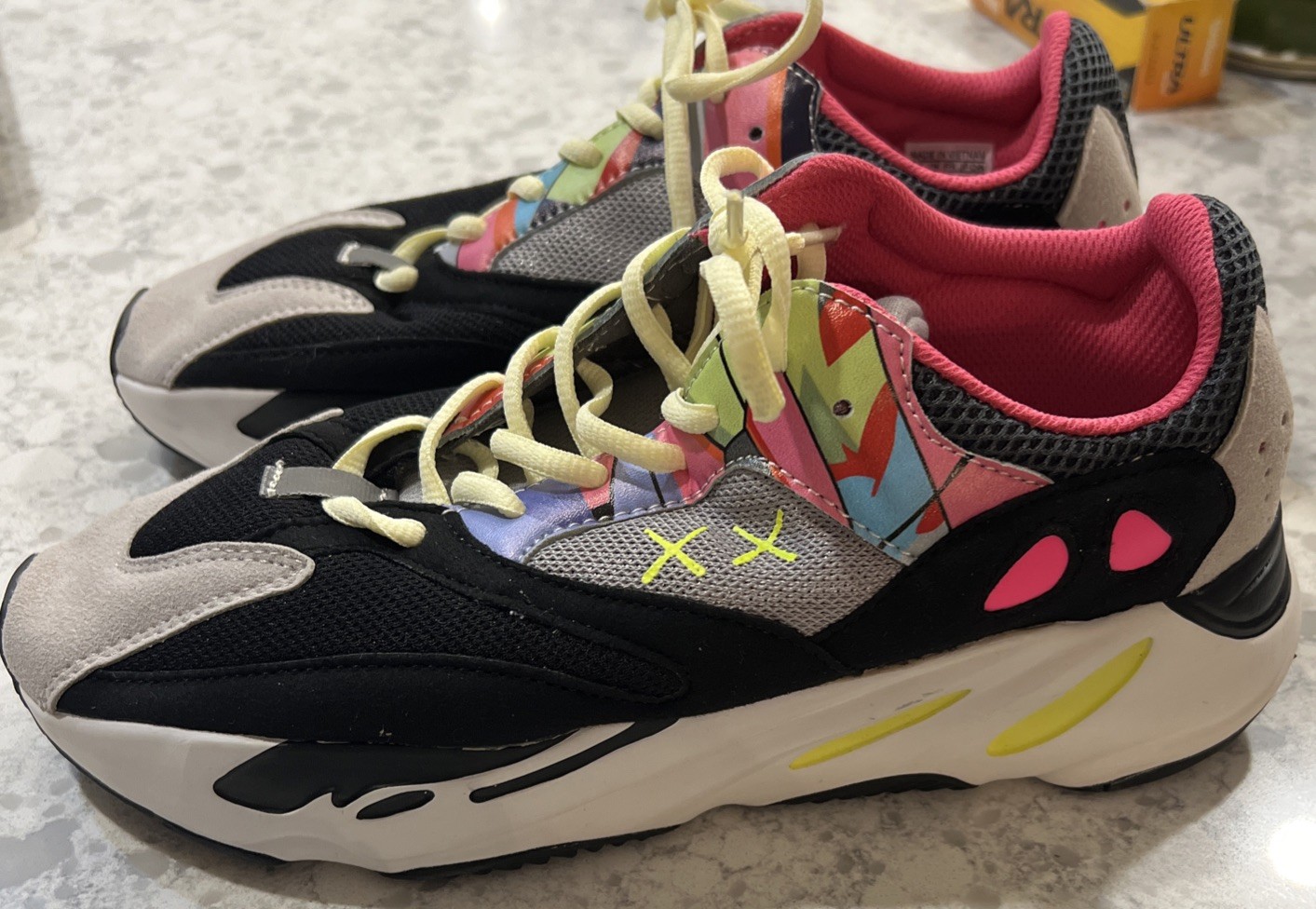 Adidas Yeezy Boost 700 Wave Runner Pink. Size 10 Preowned Worn Only A Few Times