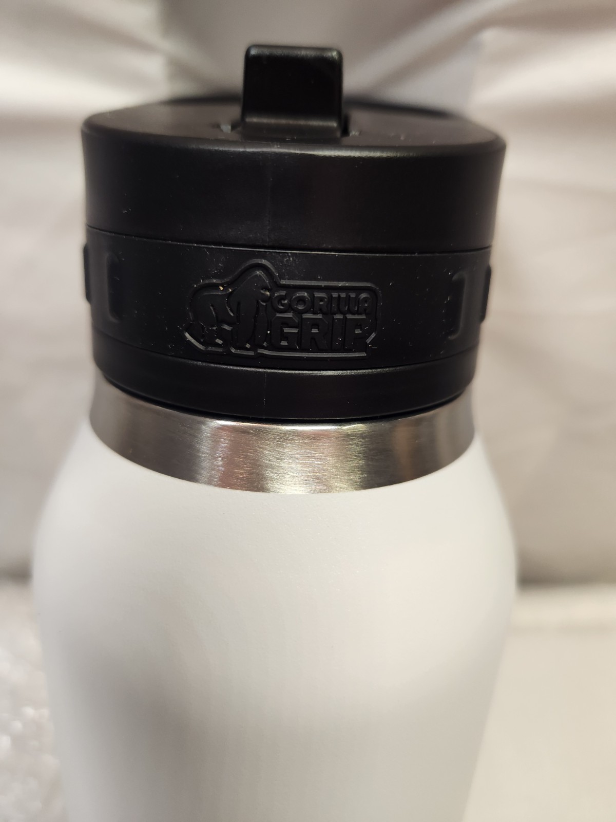 Gorilla Grip Water Bottle White 32oz