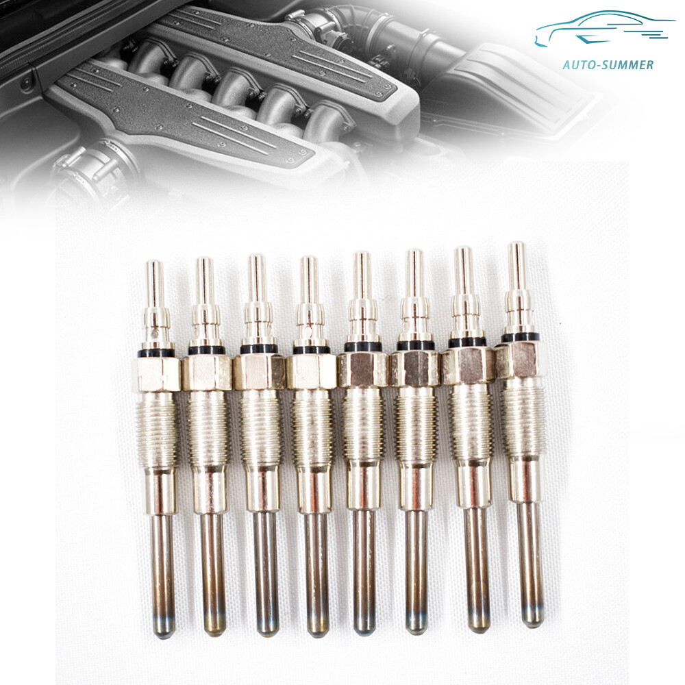 Set of 8 Glow Plugs For 1988 1989 1990 1991-1993 1994 Ford F250 F350 IDI 7.3L