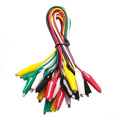 10 Pcs 5 Colors Alligator Clips Test Leads Set Electrical Testing Cables Set